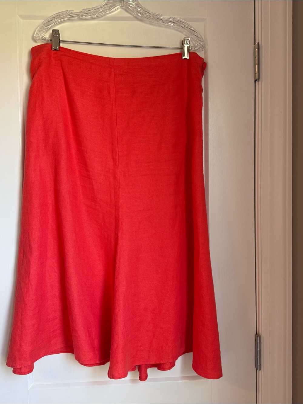 Banana Republic Orange A-Line Women's Linen Skirt